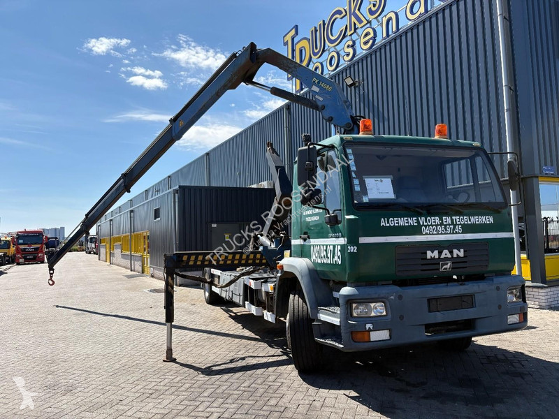 شاحنة MAN 220 B + PALFINGER PK 14080 - 3X EXT +...