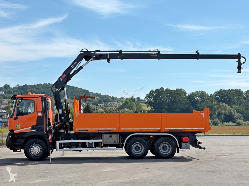شاحنة Renault C 430 *KIPPER 6,45m*HIAB 144 BS-3...