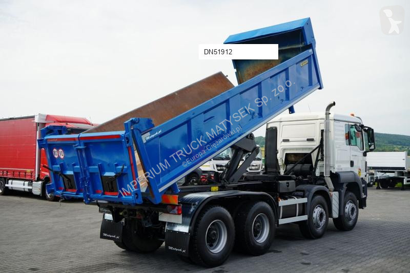 شاحنة MAN TGS 35.360 / 8X4 / WYWROTKA 2 STRONNA...
