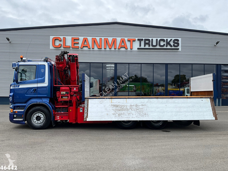 شاحنة Scania 560 V8 8x4 etarder Hiab 24...