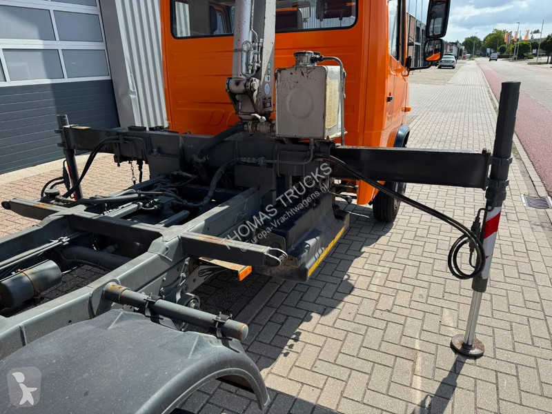 Camion Mercedes 816 Kraan / 3-zijdige Kipper,...
