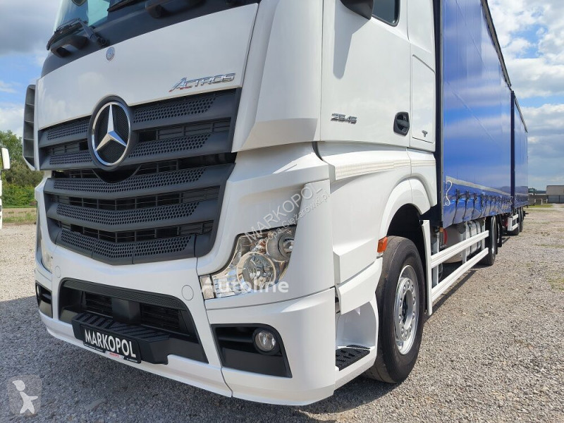 Camion Mercedes TANDEM/ PRZEJAZDOWA/ NOWE PLANDEKI