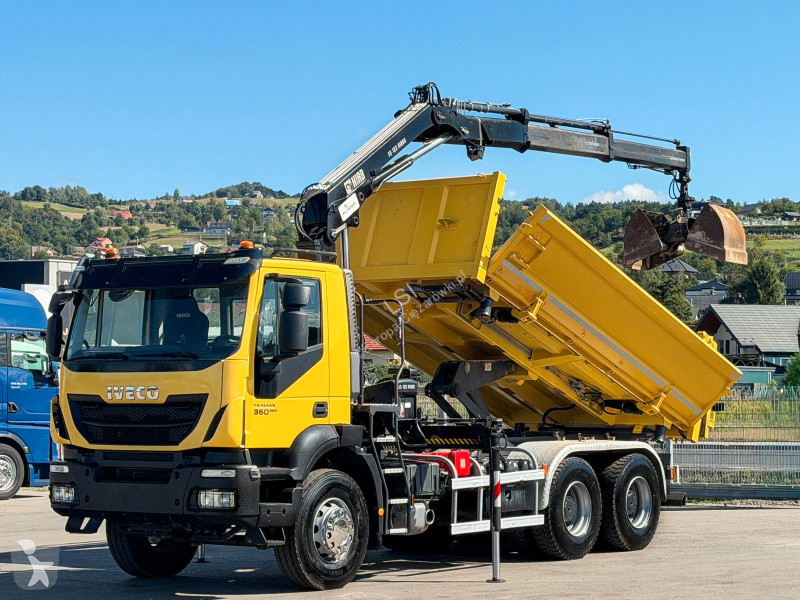 Camión Iveco TRAKKER 360 Kipper 4,90 m HIAB 122...