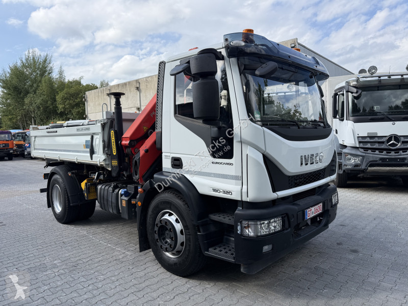 Camión Iveco EuroCargo 180-320 Kipper mit Kran...