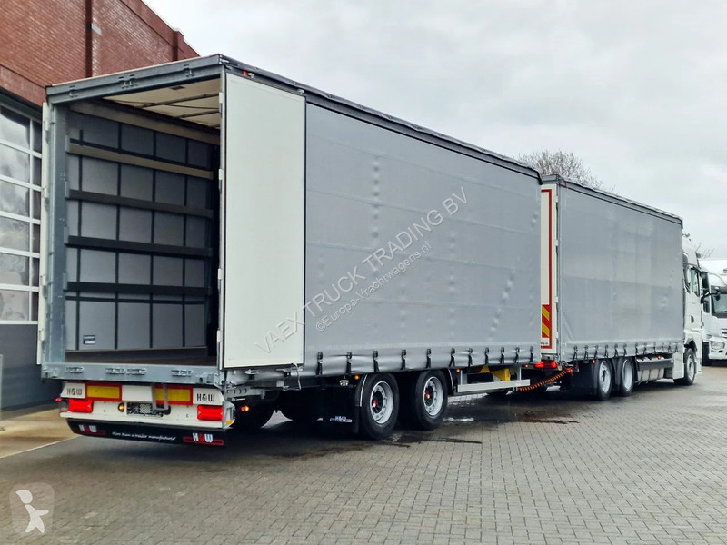 Camion MAN TGX 6x2 - Tautliner - H&W trailer -...