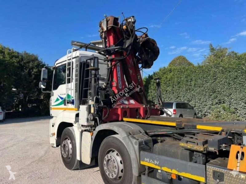 Camion MAN TGA 35.440 USATO SCARRABILE CON GRU...