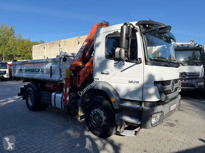 Camion Mercedes 1829 K 4X2 Kipper mit Kran...