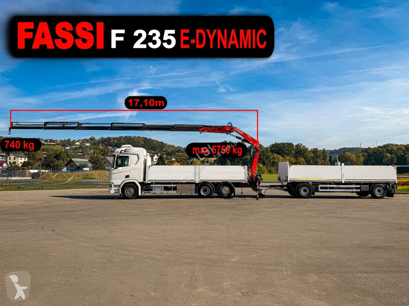 Scania 500 FASSI F235 A.2.26 + FUNK + Anhänger!...