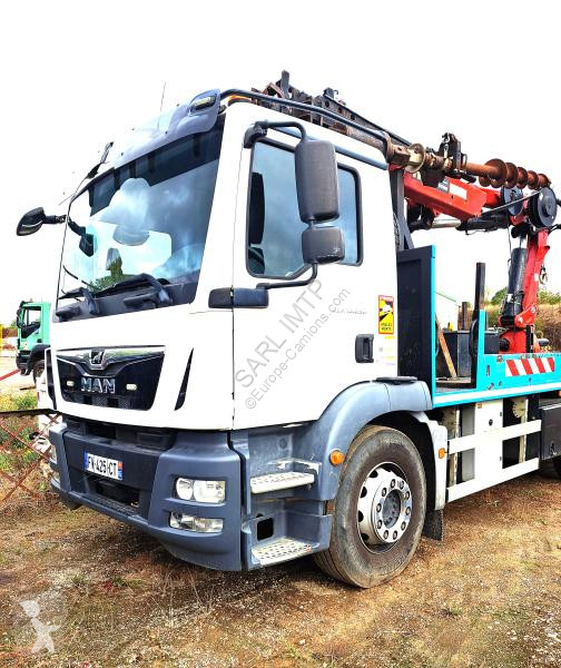 MAN PLATEAU TARIERE GRUE  GRUE HC INDUSTRIE 190...