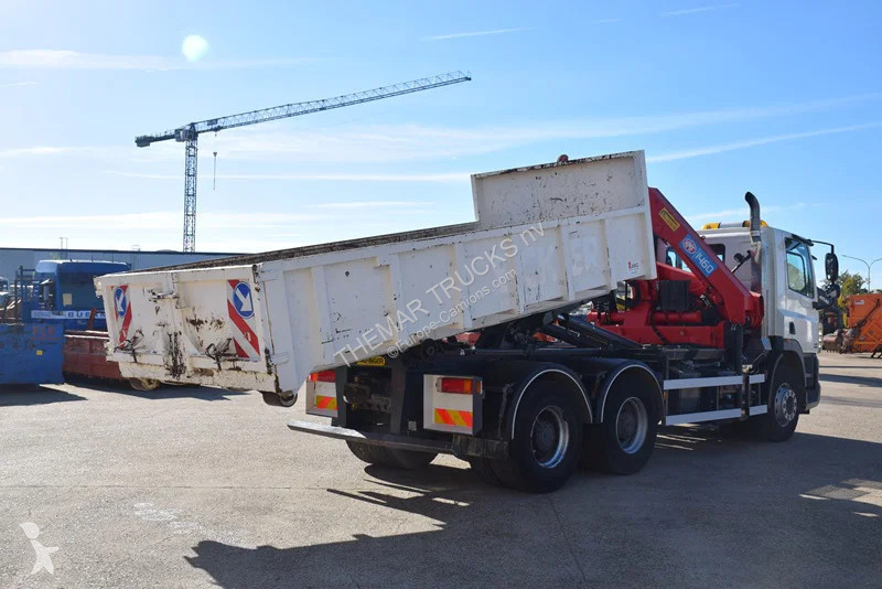 DAF 410 +Hooklift Palift 18t. and HMF crane truck
