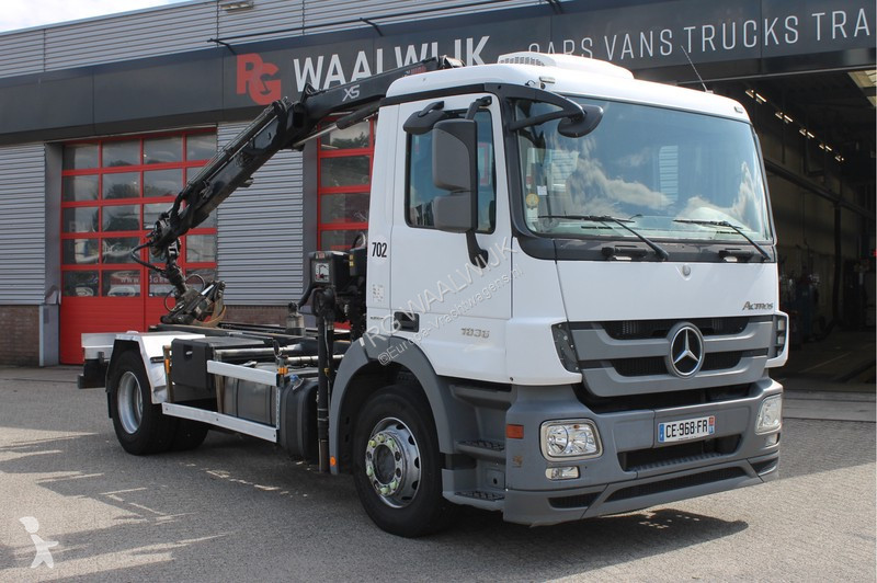 Used Mercedes Actros Flatbed Truck 1836 4x2 Diesel Euro 5 Crane N 6245185