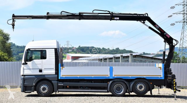 Lastbil MAN TGX Pritsche 6,20 m+HIAB 122...