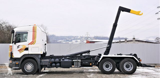 Camion Scania R124 470 Abrollkipper * 6x2 *...