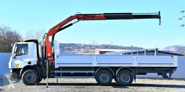 Kamion DAF 75360 Pritsche 7,95 m + KRAN / FUNK...