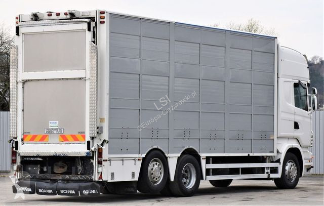 Lastbil Scania R 500 TIERTRANSPORTWAEN 7,10m /...