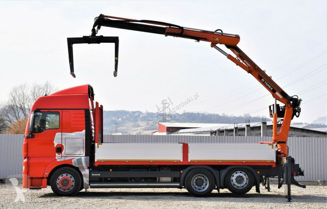 Lastbil MAN TGX Pritsche 6,60 m*TEREX 135.2-A11
