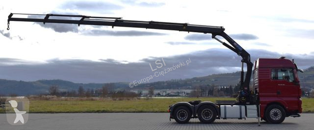 Lastbil MAN 28.480 Sattelzugmaschine + HMF 2120...