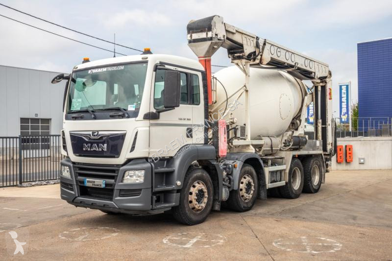 Camion MAN 32.360+PUTZMEISTER8M³+BAND/BELT/TAPIS