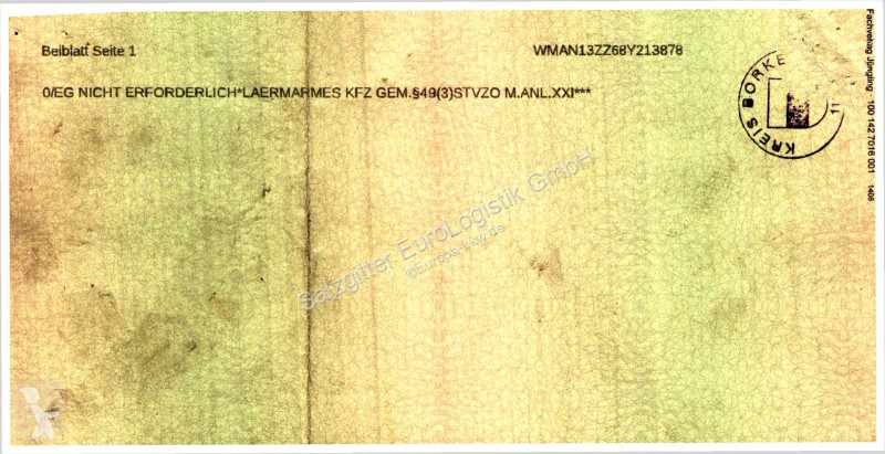 شاحنة MAN 8.180 4X2 BL / Ladebordwand