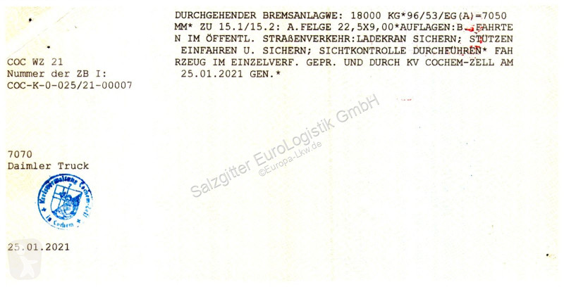 شاحنة Mercedes 1935 / Fernbedienung/ Fassi /...