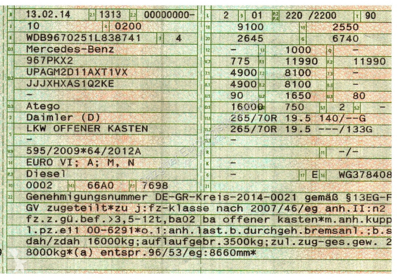 شاحنة Mercedes 1230