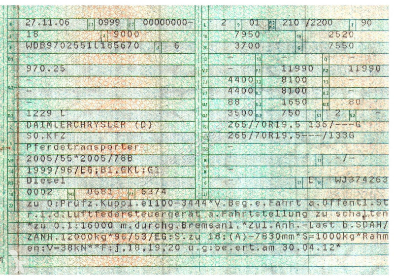 شاحنة Mercedes 1229