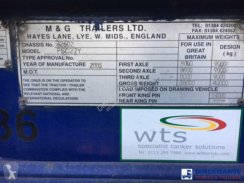Kamion  3-axle container trailer 20-30 ft