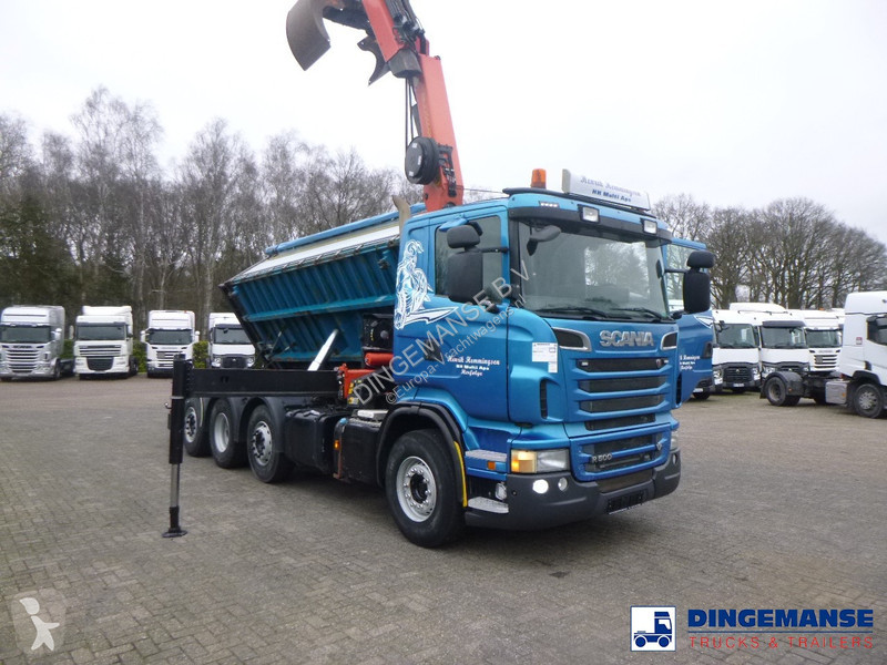 Camion Scania R 500 8X2 tipper + alfinger...