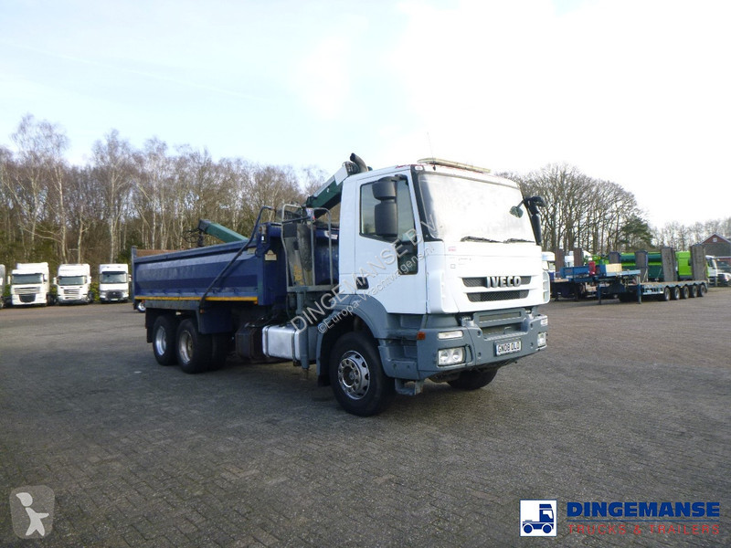 Kamion Iveco AD260T33 6X4 RHD tipper + HMF crane