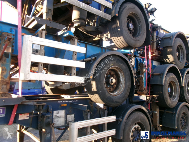 Kamion  Stack - 3 x splitter container chassis...