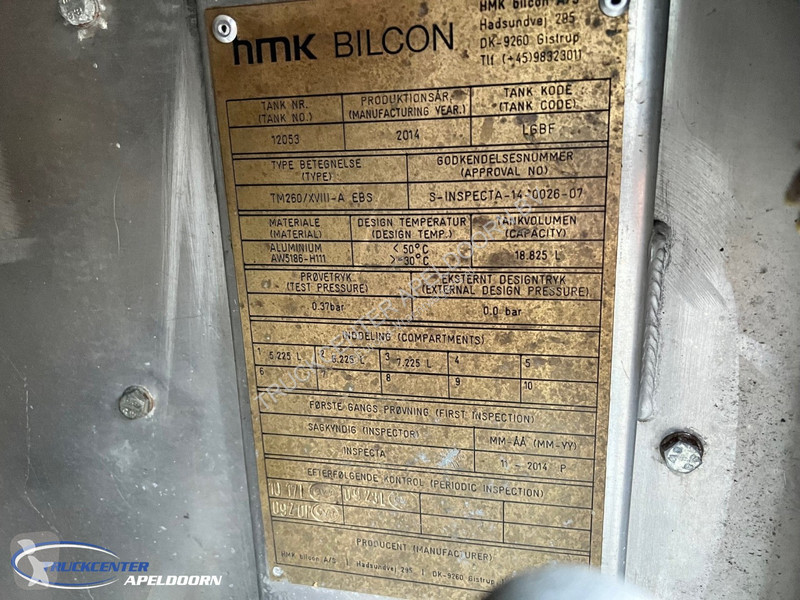 Vrachtwagen Volvo HMK Bilcon 18800 Liter ADR,...
