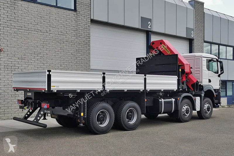 Camion MAN 41.440 BB CH Flatbed with Crane (3...