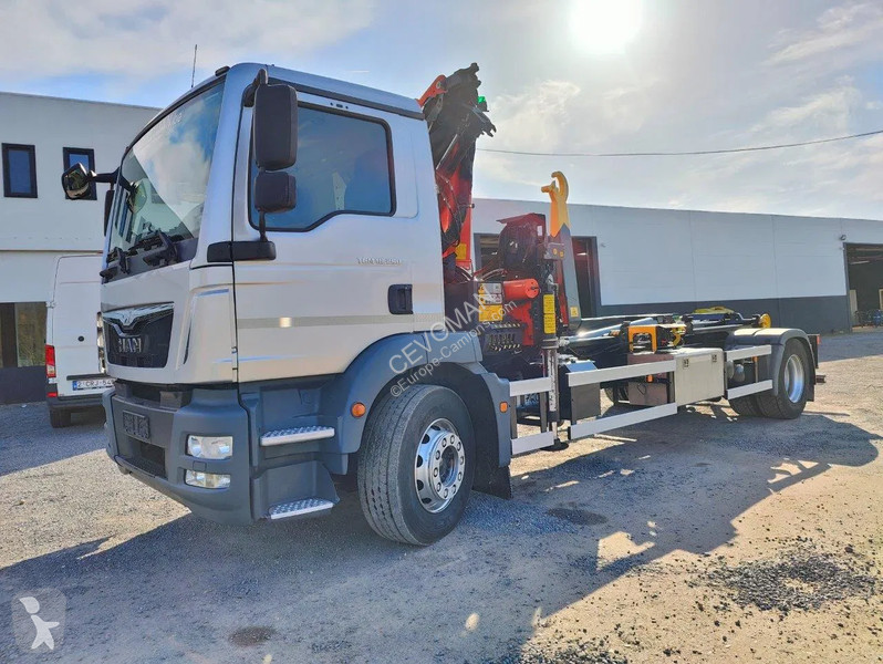 Camion MAN TGM 18.290 Container + Palfinger...