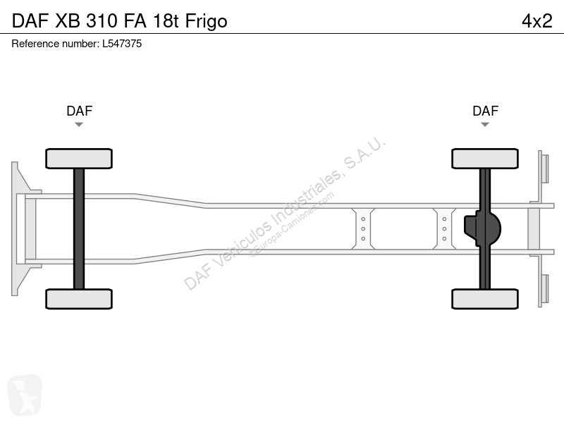 Camion DAF XB 310  18t Frigo