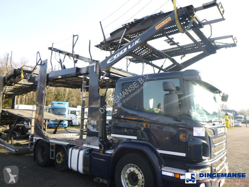 Camion Scania 410 6x2 RHD Rolfo car transporter