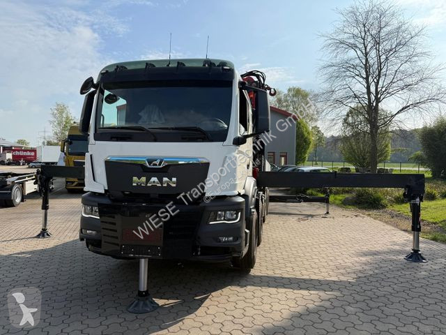 Lastbil MAN 35.520 8x4 Kran assi 800, OHNE...
