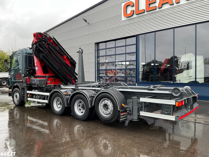 Camion Scania 480 8x4 HMF 60 Tonmeter laadkraan...
