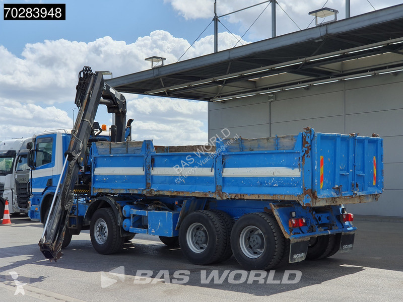 Camion Scania 420 8X4 15m3 tipper Hiab 144...