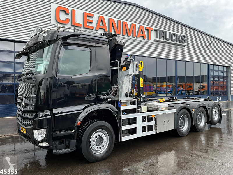 Camion Mercedes 3540 8x4 Euro 6 HMF 19 Tonmeter...