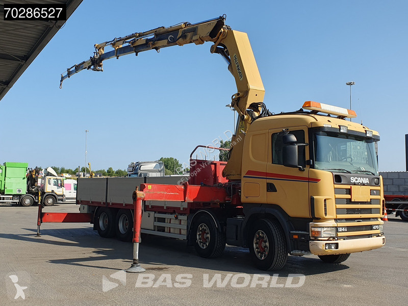 Camion Scania 124G 470 8X4 Palfinger PK45000 C4...