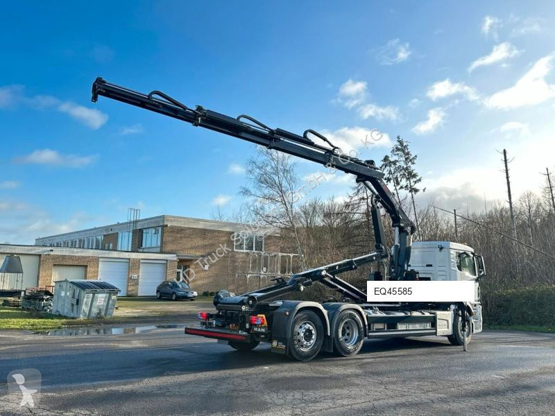 Lastbil MAN TGS 26.470 6x2 Abrollkipper + Kran...