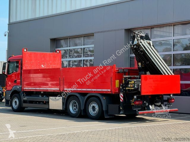 Lastbil MAN TGS 26.430 Baustoffpritsche Fassi...