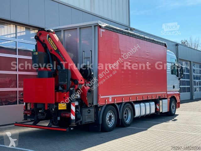 Camion MAN TGX 26.510 Pritsche/Plane PALFINGER...