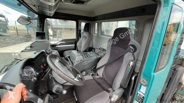Lastbil MAN TGS Müllwagen Glas Kran Kipper