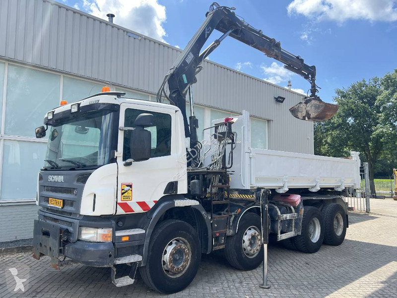 Camion Scania 400 8X4 KIER 2010 + HIAB Crane...
