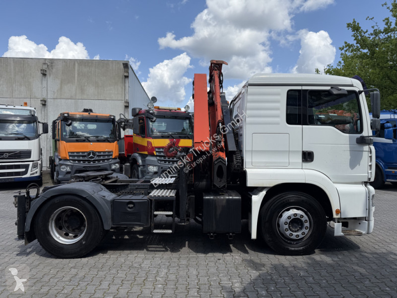 Lastbil MAN TGA 18.430 Kran Palfinger 16502 Jib...