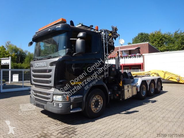Camion Scania R490 Abroller + HIAB 302E-6...