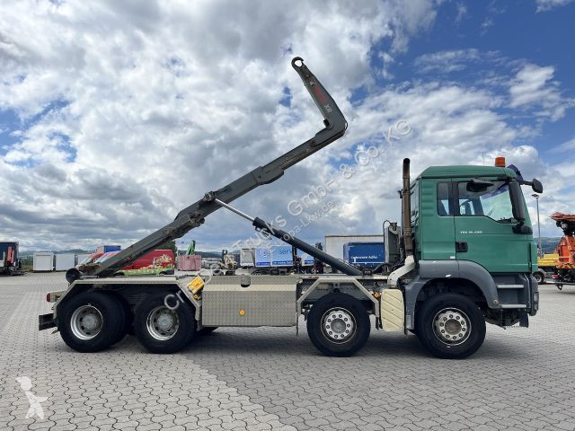 Camión MAN 35.480 8x4 Abrollkipper Hiab...