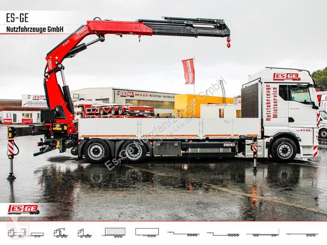 Camion MAN 26.480 6x2-4 LL CH mit Fassi...