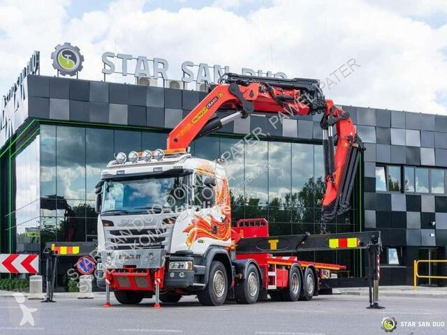 Camion Scania G450 8x2 PALFINGER PK 85002 Fly...